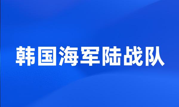 韩国海军陆战队