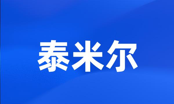 泰米尔