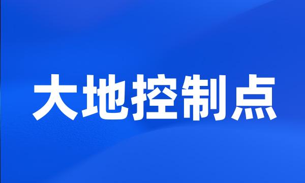 大地控制点