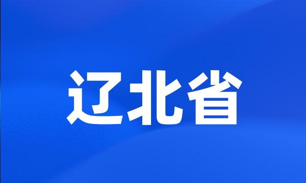辽北省