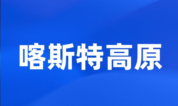 喀斯特高原