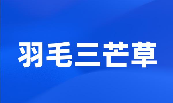 羽毛三芒草