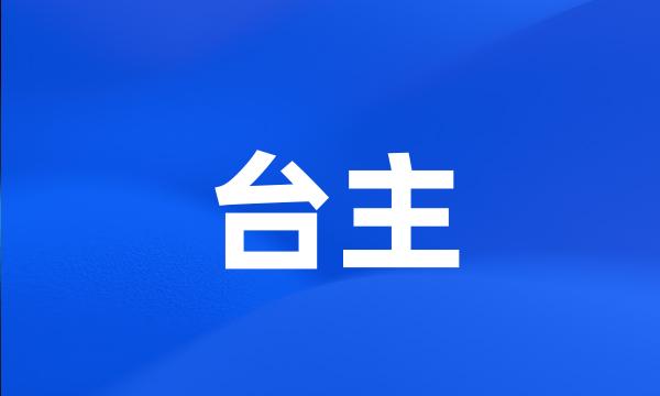 台主