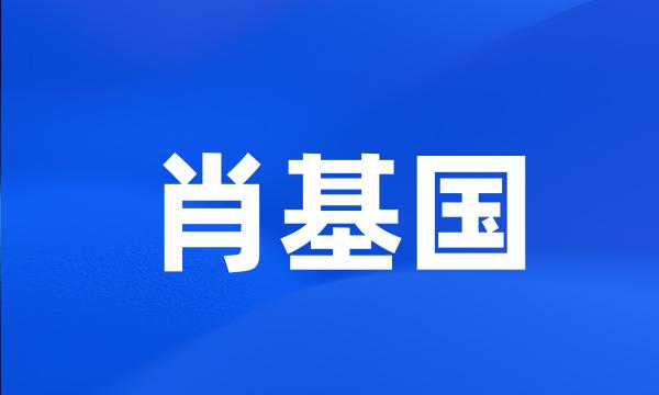 肖基国