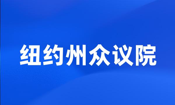 纽约州众议院