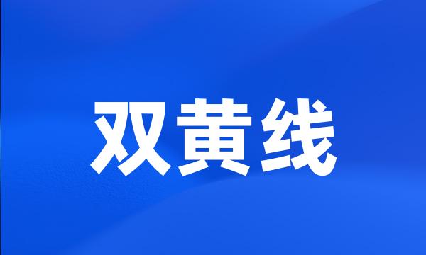 双黄线