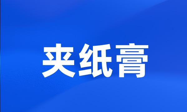 夹纸膏