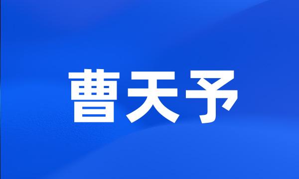 曹天予