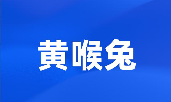 黄喉兔