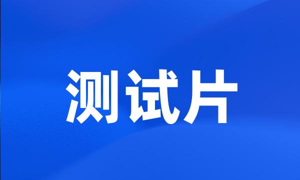 测试片