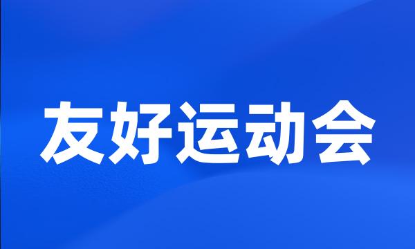 友好运动会
