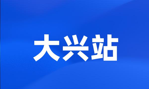大兴站