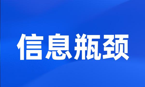 信息瓶颈