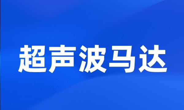 超声波马达