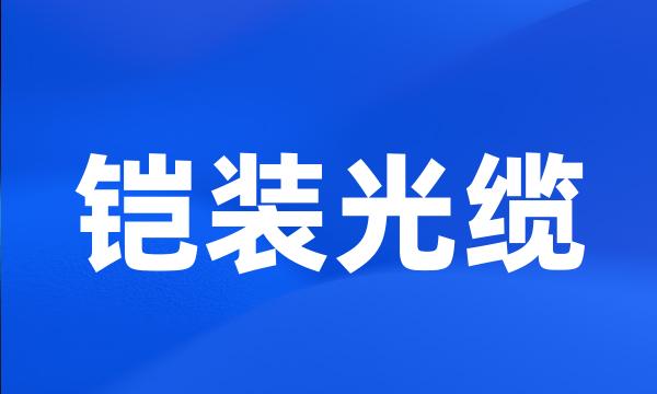 铠装光缆