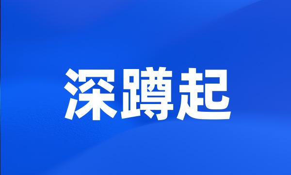 深蹲起