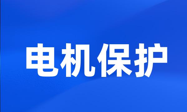 电机保护