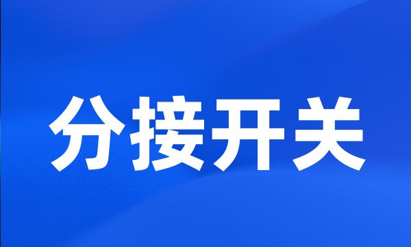 分接开关