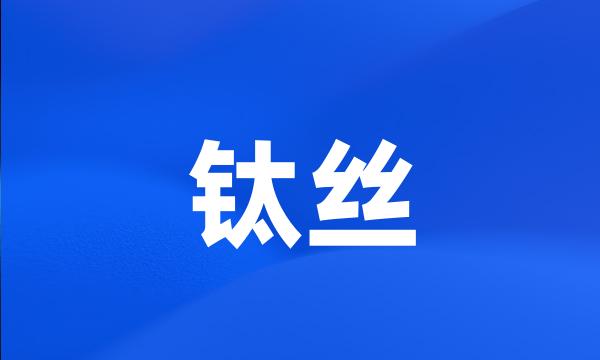 钛丝