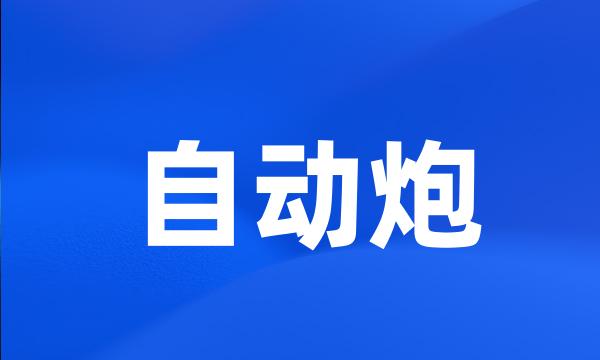 自动炮