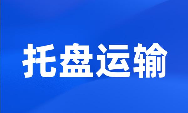 托盘运输