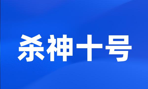 杀神十号