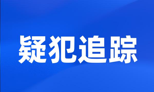 疑犯追踪