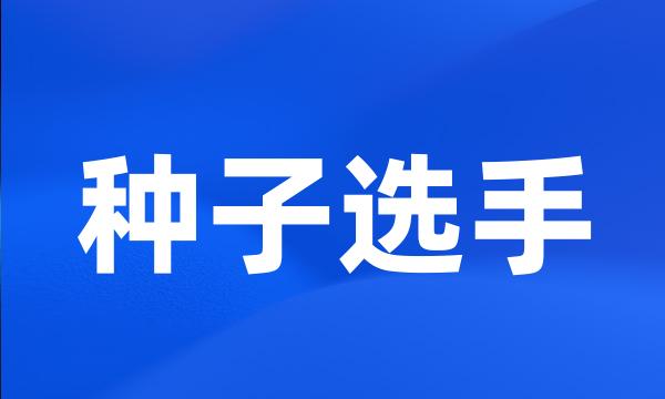 种子选手