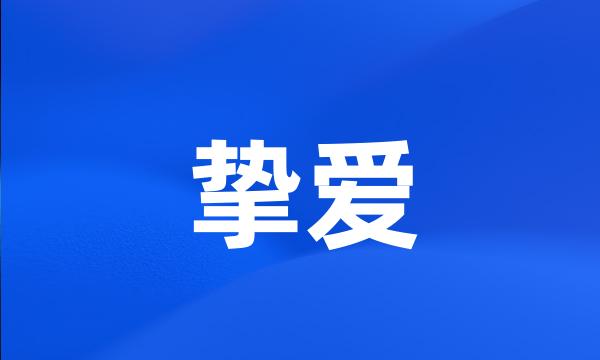 挚爱