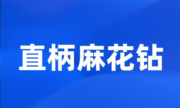 直柄麻花钻