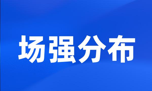 场强分布
