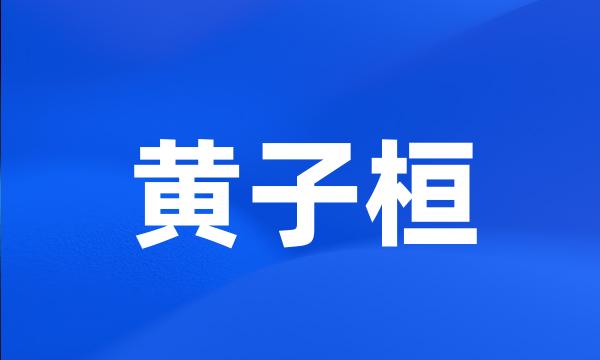 黄子桓