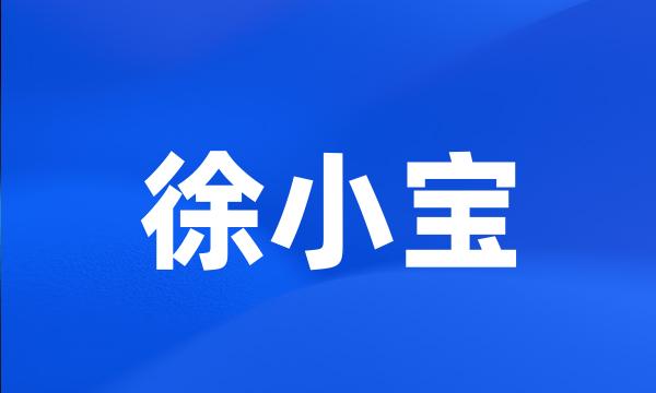 徐小宝