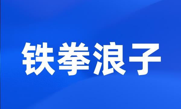 铁拳浪子
