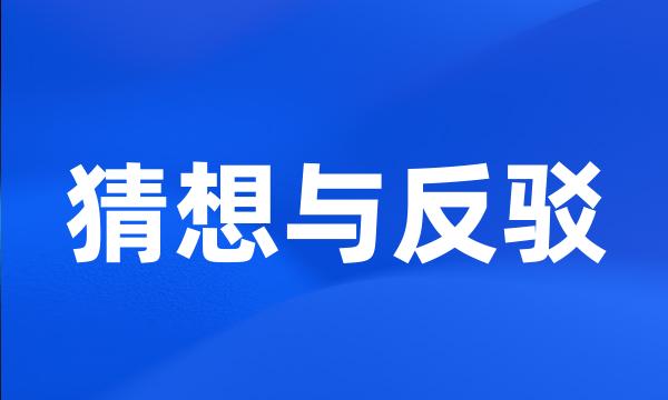 猜想与反驳