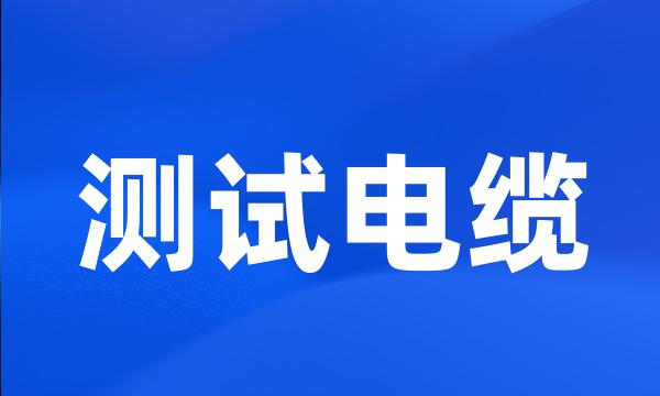 测试电缆