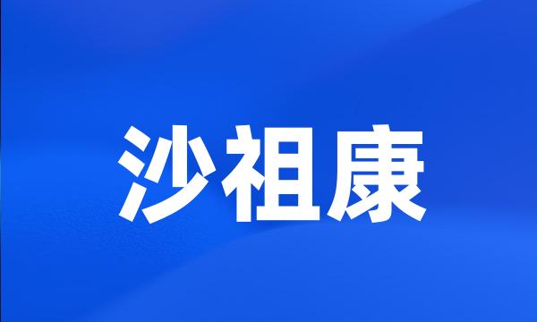 沙祖康