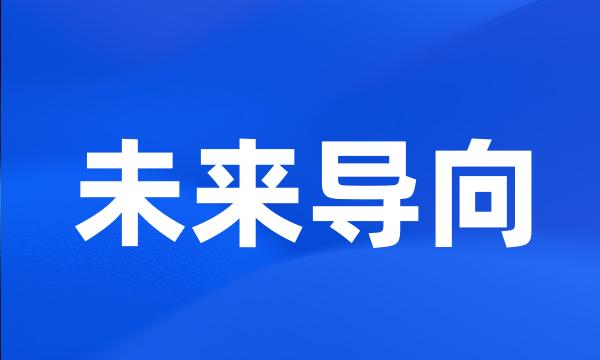 未来导向