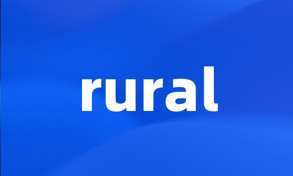 rural