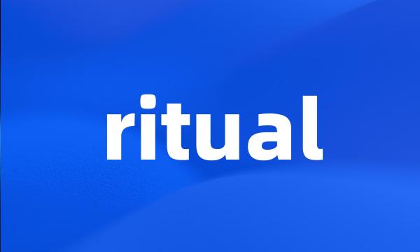 ritual