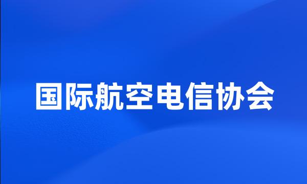 国际航空电信协会