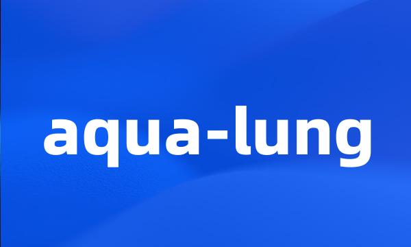 aqua-lung