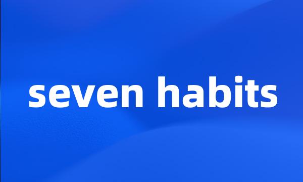seven habits