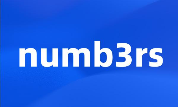numb3rs