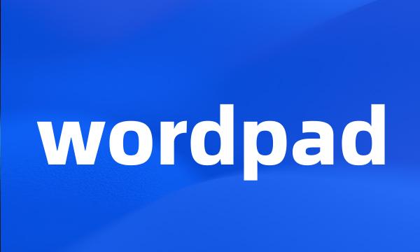 wordpad