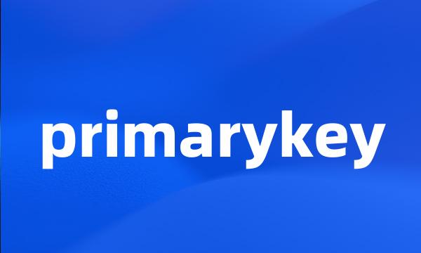 primarykey