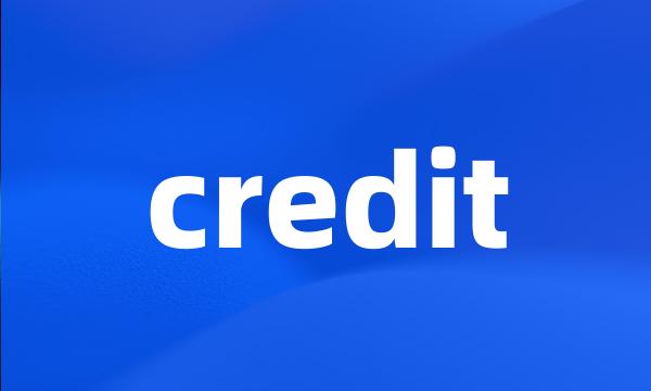 credit