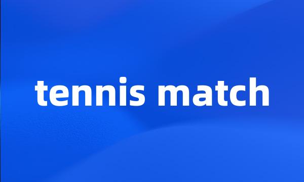 tennis match