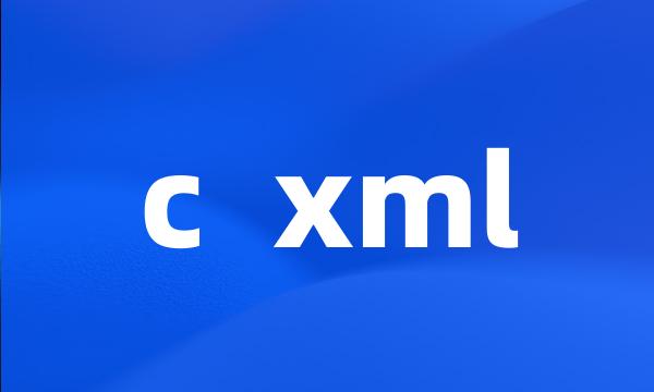 c xml