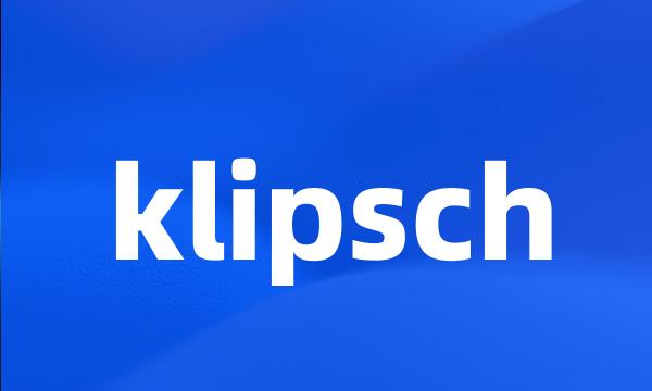 klipsch